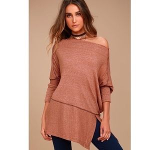 FREE PEOPLE // Londontown Rust Orange Long Sleeve Thermal Top SZ XS